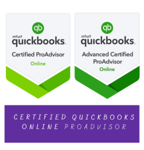 Certified QuickBooks Online ProAdvisor