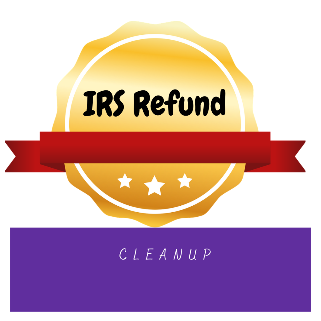 Clean Books - IRS Refund