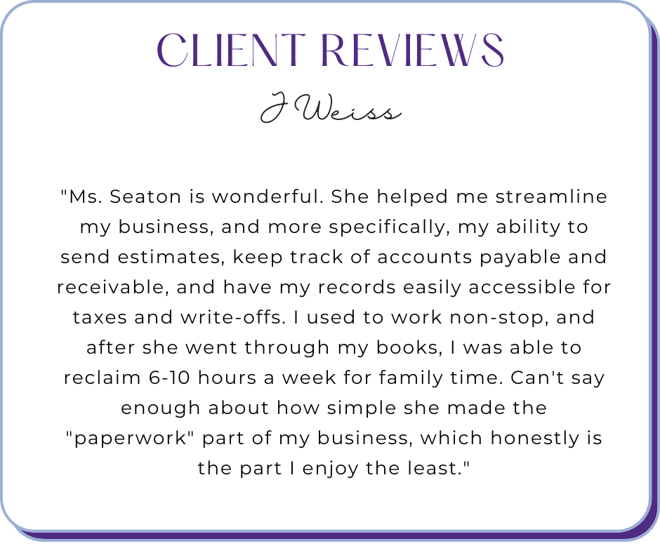 J Weiss Client Review