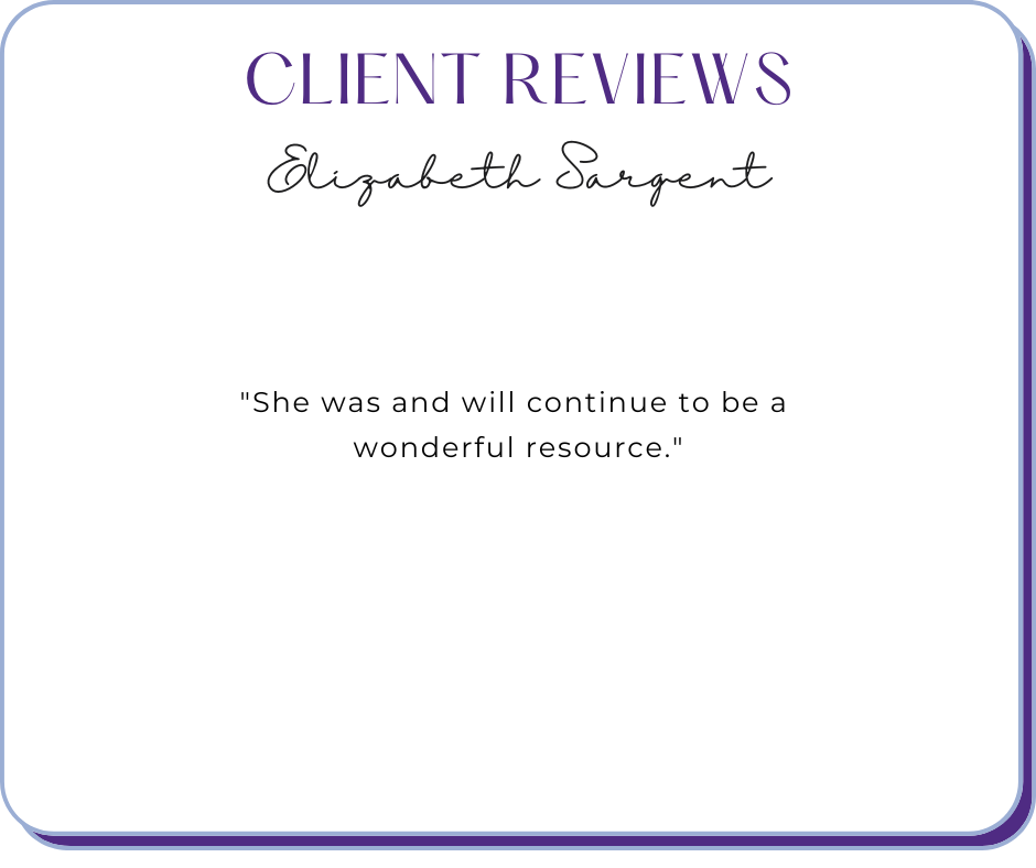 Elizabeth Sargent Client Review